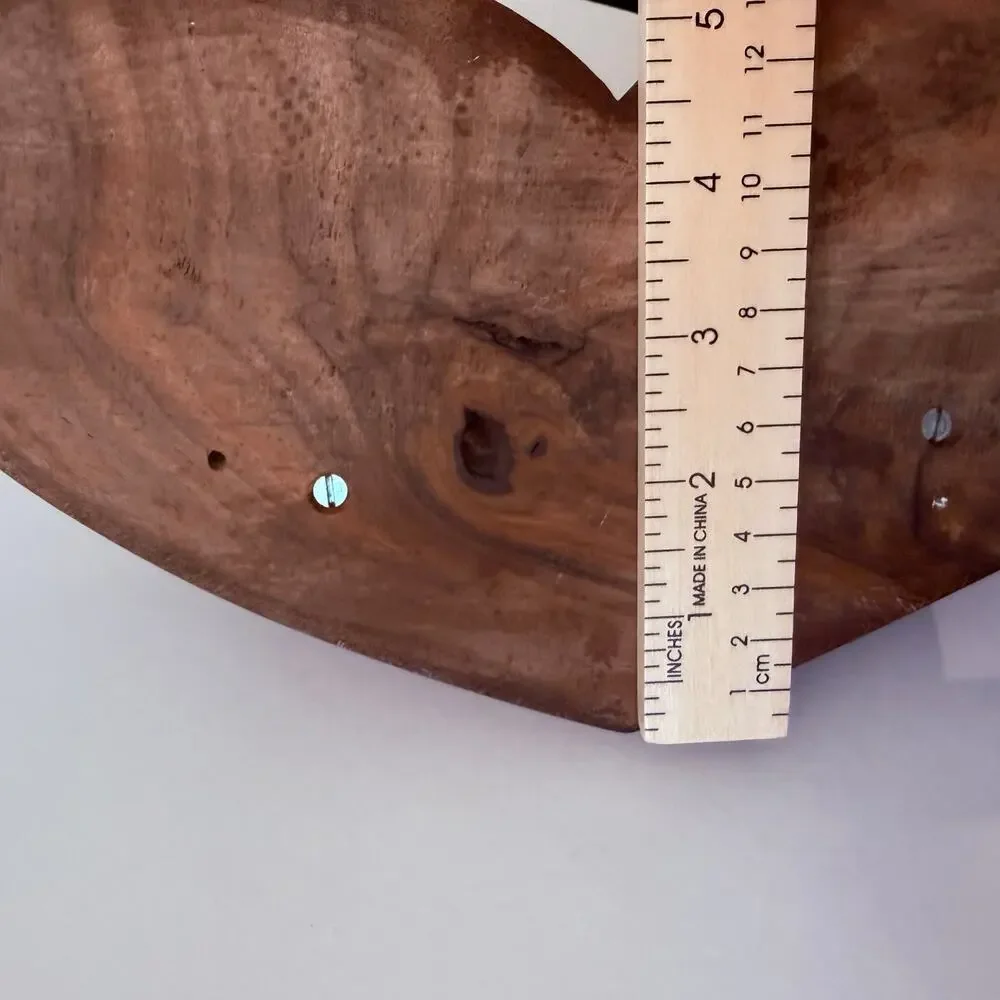 Heart Shaped Wood Wall Shelf Display 10.5 x 6